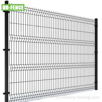 Panel pagar pagar melengkung 3D logam untuk dijual